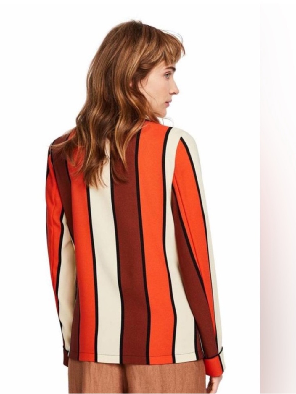 SCOTCH & SODA by MAISON SCOTCH for ANTHROPOLOGIE Stripe Drapey Blazer small - Picture 3 of 11